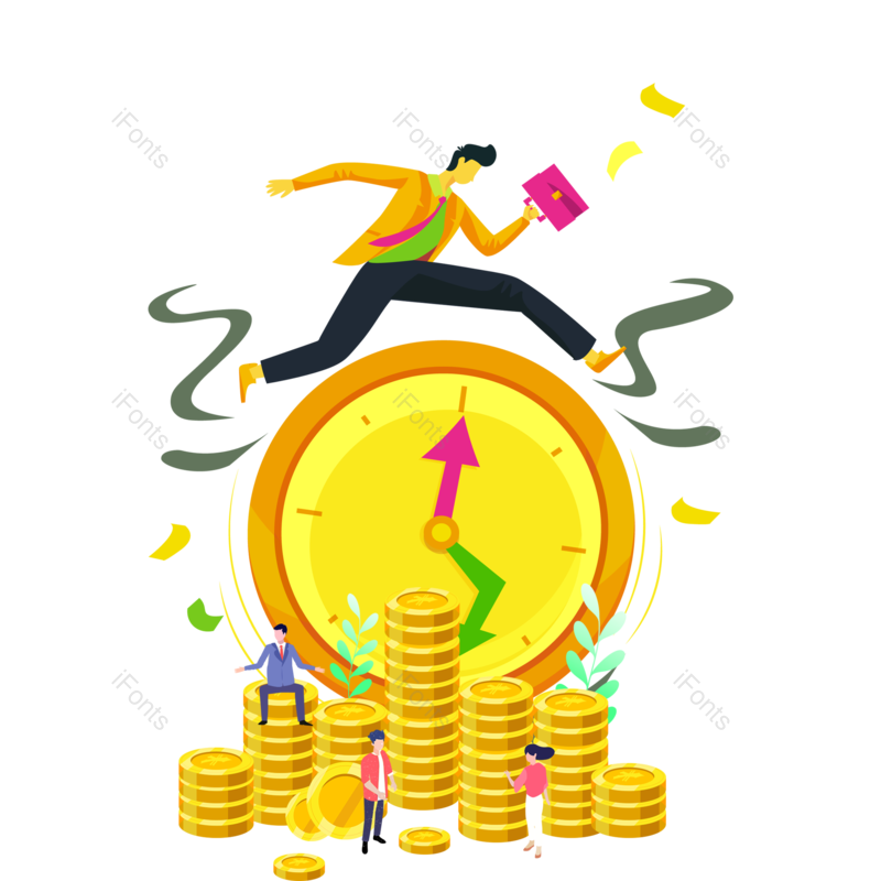 股票图片,金币元素,股市PNG,理财免抠素材